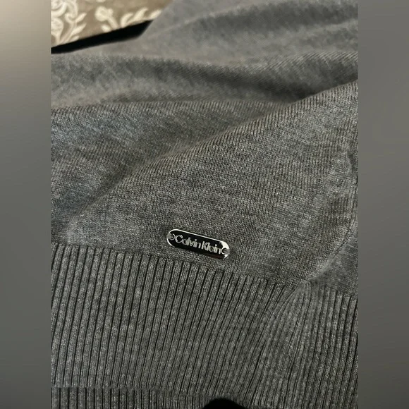 Calvin Klein Gray Turtleneck Sweater Women’s Size M - Picture 7 of 9